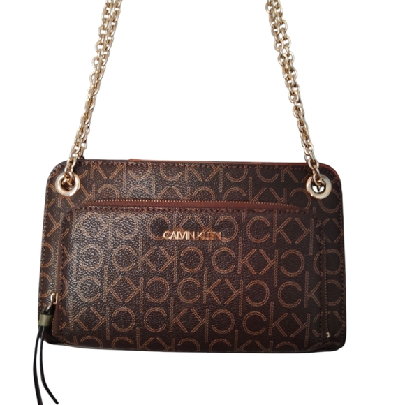 Calvin Klein Purse Brown - Picture 1 of 16